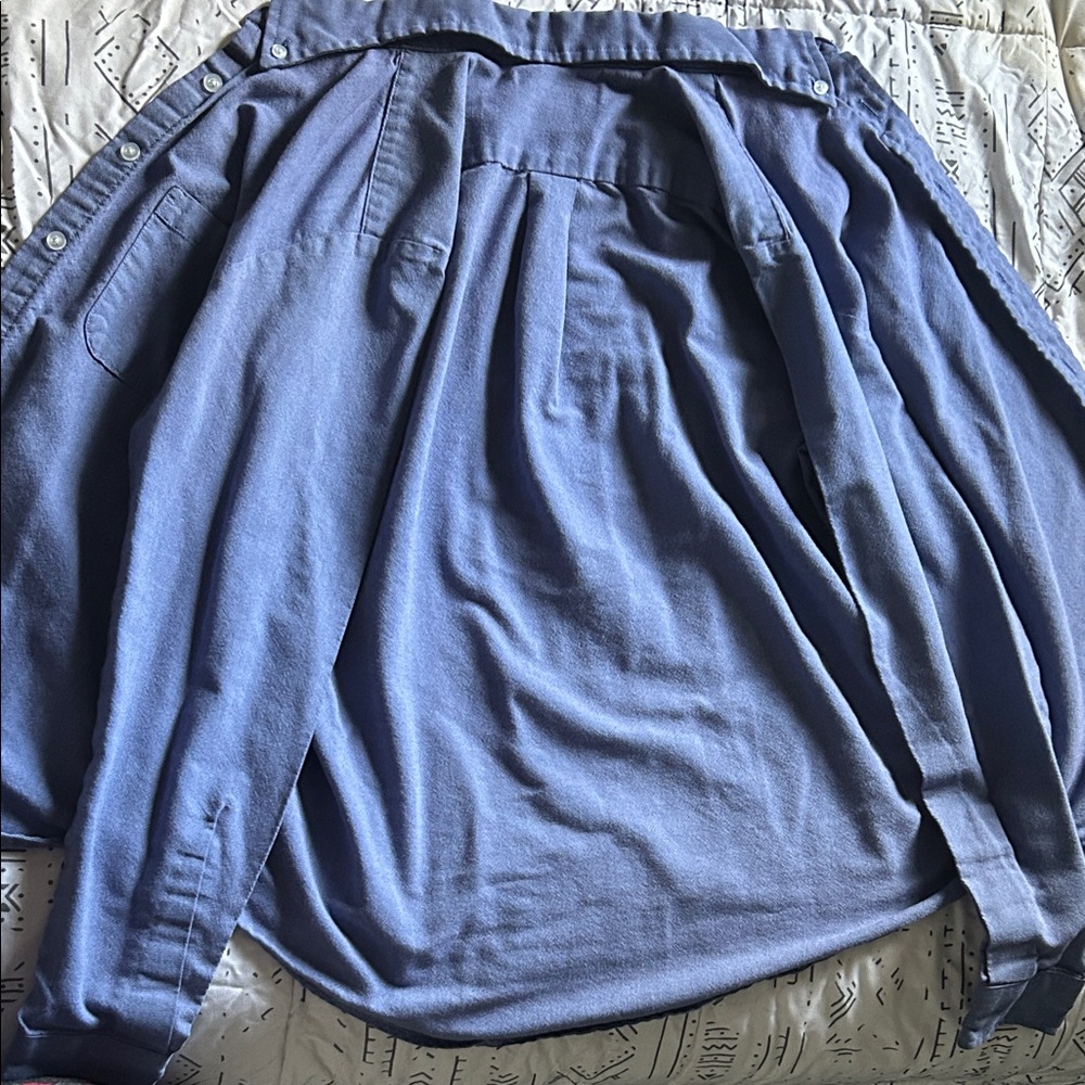 Blue Button-Up Shirt - Picture 5 of 6